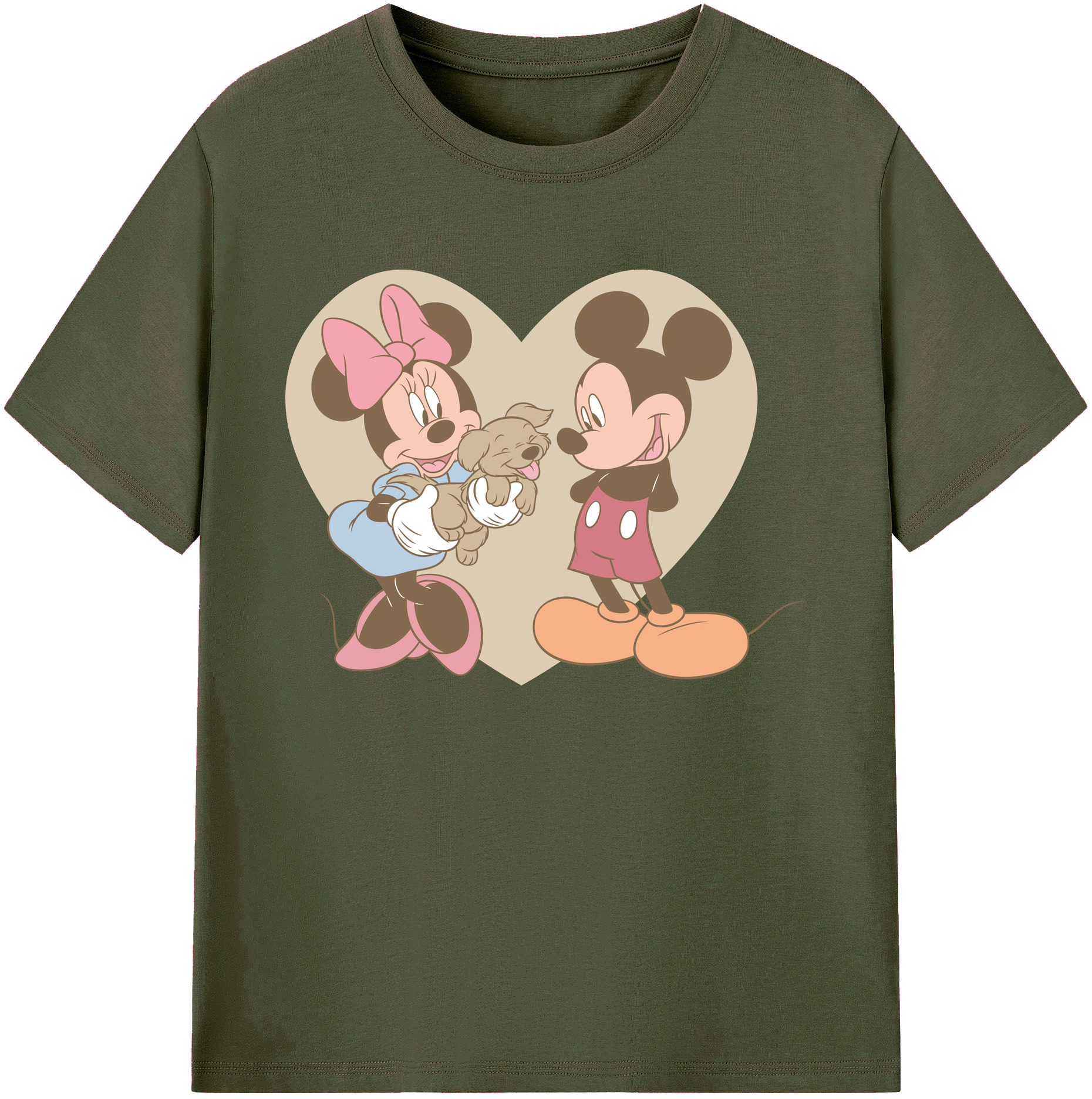 ミッキーマウス Mickey Mouse 綿100％ メンズ半袖Tシャツ｜肌触りやわらか＆通気性